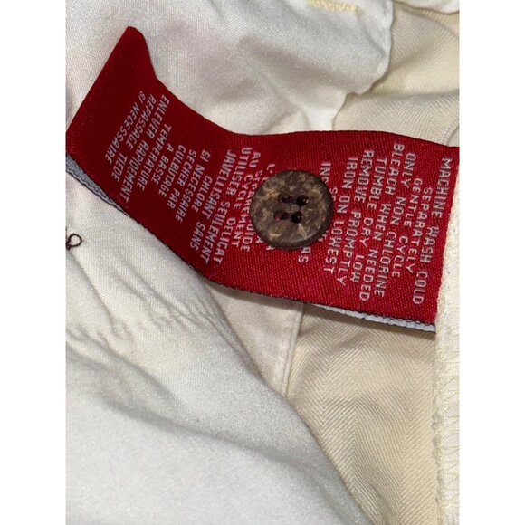 La Cabana Mens Pleated Cream Shorts Size 40 Rayon/Polyester Blend - Picture 2 of 8